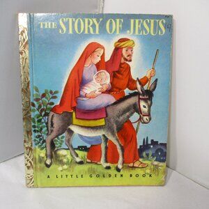 Vintage 1946 Childrens Little Golden Book Story of Jesus